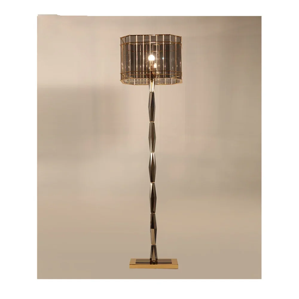 Современный круглый светодиодный напольный светильник с теплым белым оттенком Железный корпус лампы источник света