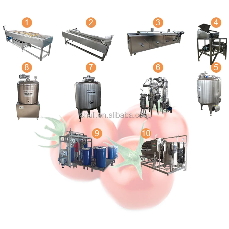 Factory price canned tomato paste machine/ tomato paste production line