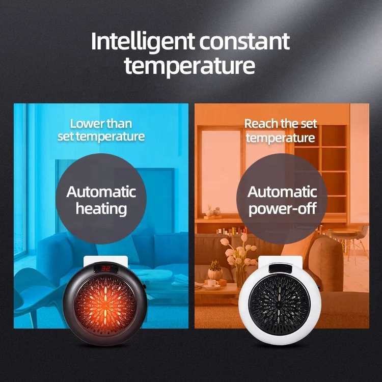 Wholesale remote control mini small plug in air heating machine radiator portable electric heater fan