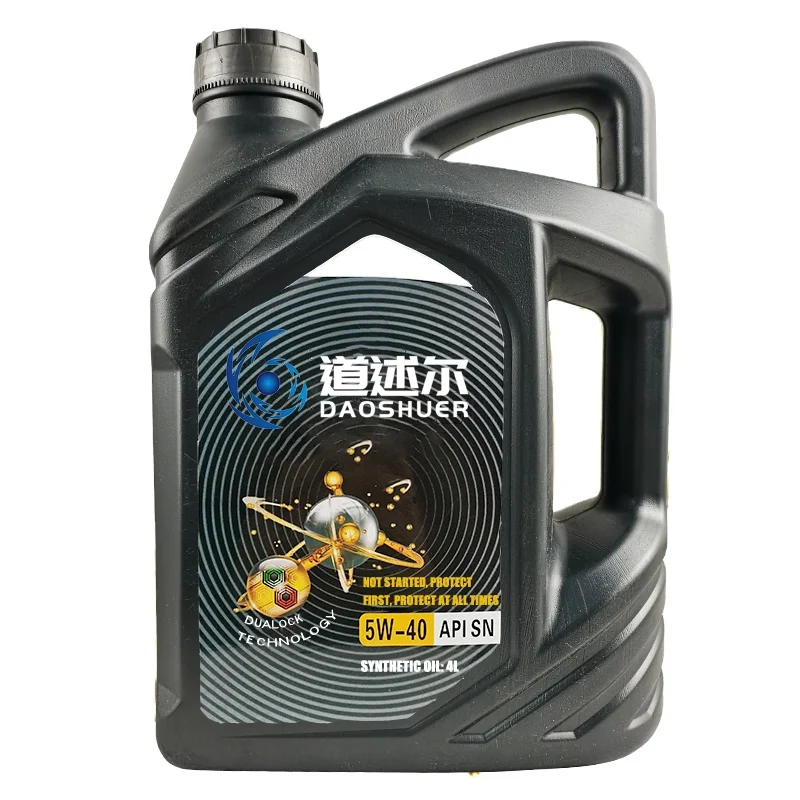 SN 5w40 4L  Factory direct sales plastic barrel packaging gasoline engine oil
