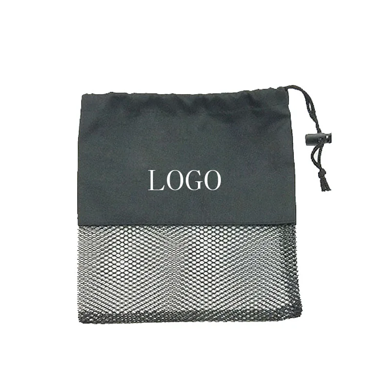 Wholesale Custom Foldable Small Net Zipper Nylon Mesh Bag For Gift Net Packing Mesh Bags Drawstring