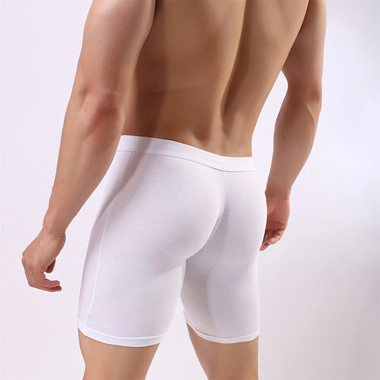 Custom Sublimation Comfortable Cotton Men Underwear Tight Boxer Brief for Men Solid Color Breathable Mens Boxer Underwear Thongs