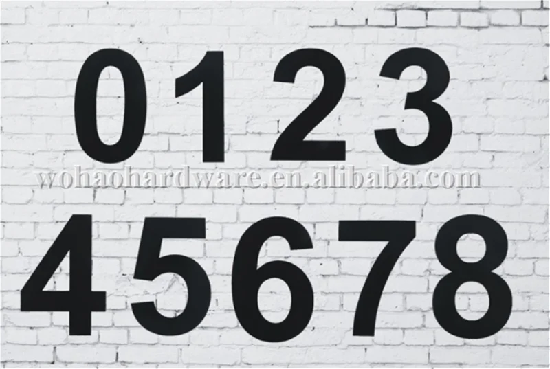 
Brushed 304 Stainless Steel metal letters for Address Hotel Room Number and Door Number 