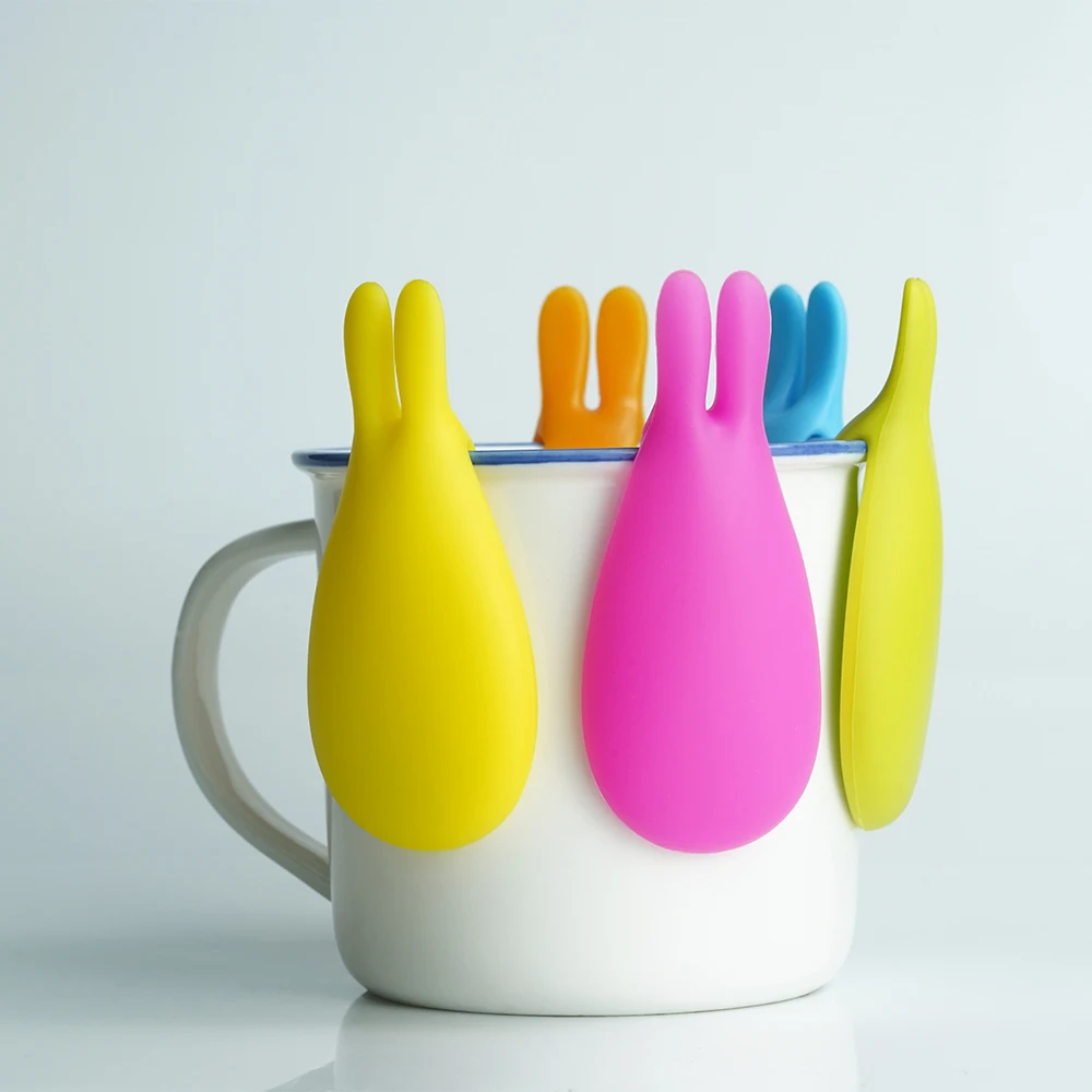 Силиконовый держатель чайного пакета для кролика с милым животным