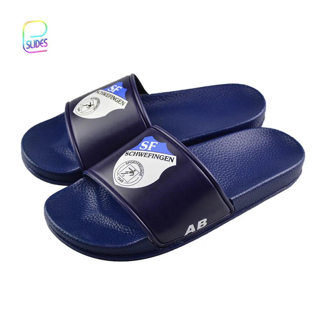 Popular Style Personalized Own Name Custom Men Slides Footwear Unisex Custom Logo Digital Printed Slippers Slide