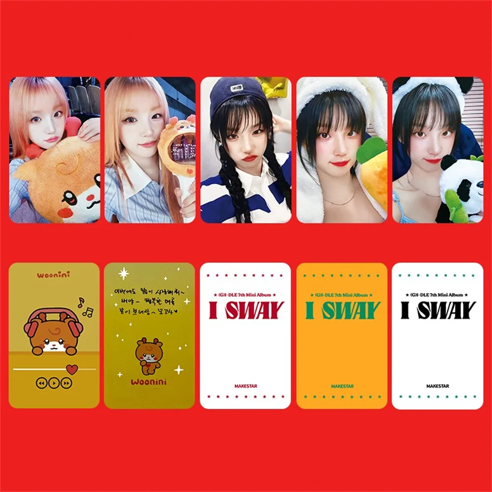 KPOP (G)I-DLE I SWAY Album Persona Selfie Photocards YUQI Shuhua Miyeon MS Ver Lomo Cards Soyeon MINNIE Postcard Fans Collection