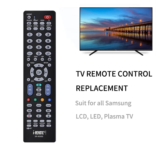 I-REMOTE SR-903ES TV REMOTE CONTROL FOR SAMSUNG LCD LED SMART TV