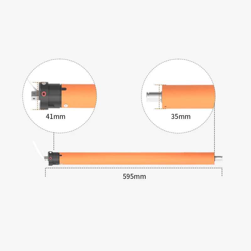 35mm Tuya WiFi Tubular Motor 5Nm Customizable Engine Tubular for motorized roller shutter