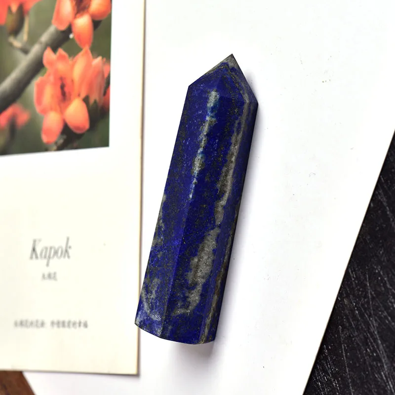 Wholesale natural crystal wand lapis lazuli crystal tower crystal point quartz wand