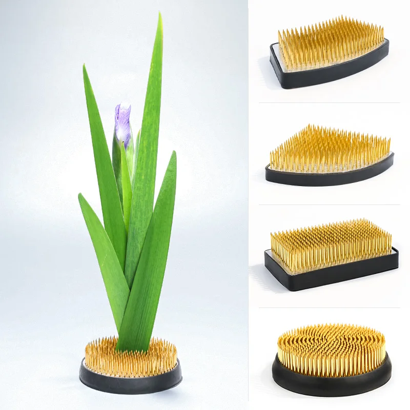 Japanese Rectangle Copper Material Ceramic Frogs kenzan ikebana flower frog Kenzan for flower arrangement tools