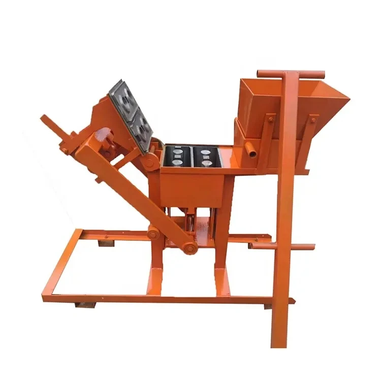 2-40 manual hand press mud earth block making machine Small clay brick machine