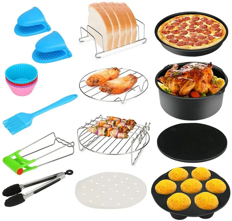 Dishwasher Safe Kitchen Baking Compatible for Philips Air Fryer 9 Inch Accessories Set