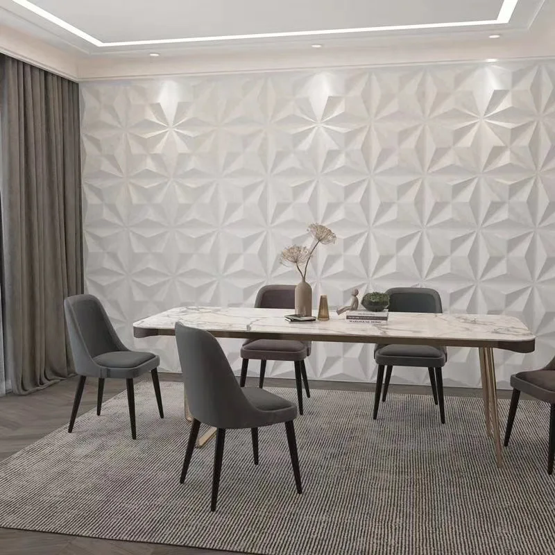 PVC colorful plastic ceiling tiles 3d wall paper panel durable wall art decor panel