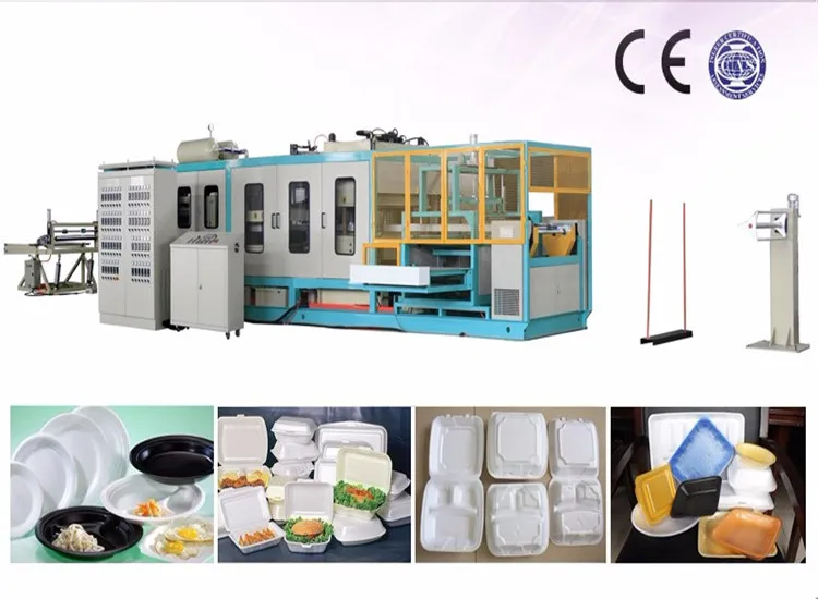 Полностью автоматическая машина для производства пластиковых контейнеров, производственная линия пищевых контейнеров из пенополистирола