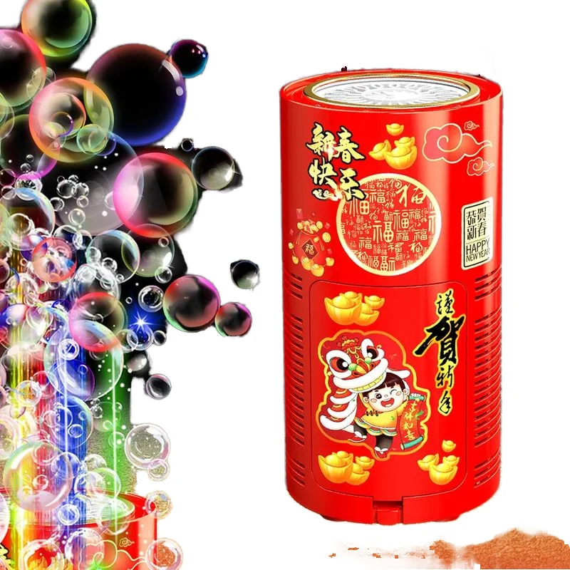 Tiktok Hot Selling 20 Hole Automatic Bubble Machine with Lights & Musical Party Christmas Toy for Children and Family