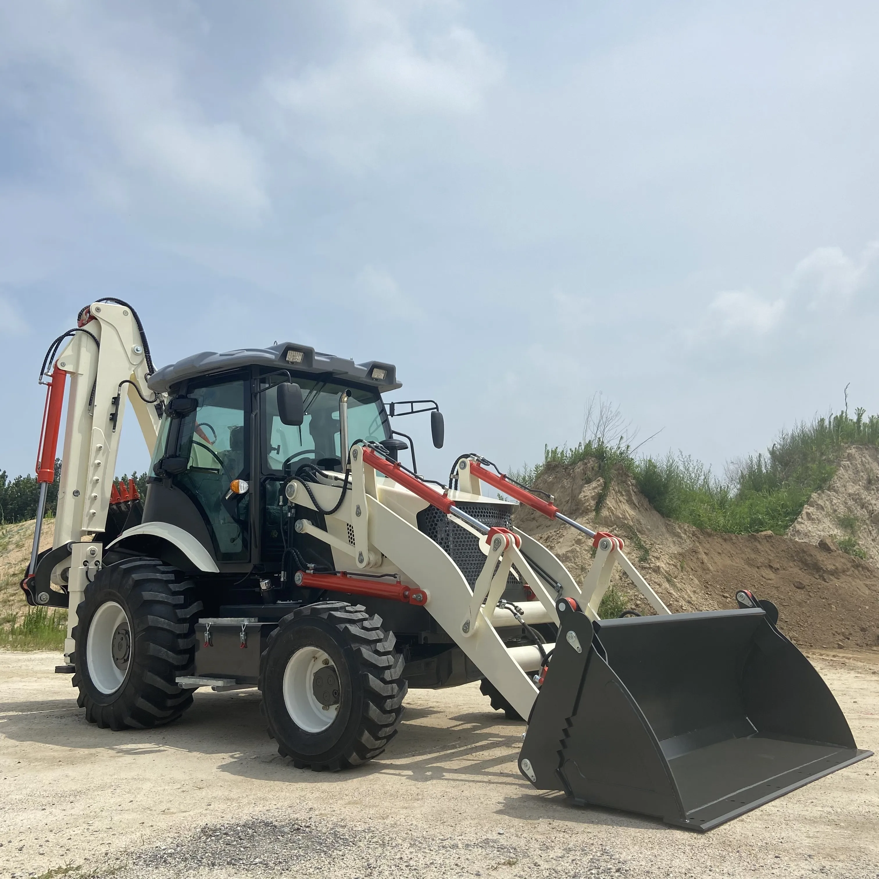 Yaweh 958-65 New Style Engineering Machine Hydraulic Tractor Front Mini Loader Backhoe Wheel YUCHAI Engine Water Pump Loader 360