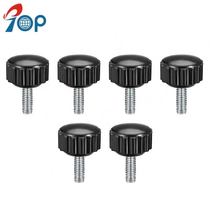 China Factory Round Nylon Head Black SS304 Thumb Screws