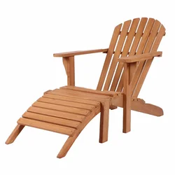 Wholesale Fashion Pool Chair Sun Lounger  Outdoor Furniture Wooden Beach Sun Lounger