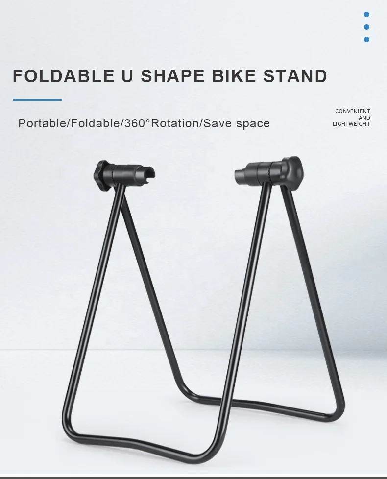 U Shape Display Parking Stand Foldable Bicycle Parking Rack U shape Bike Repair Rack