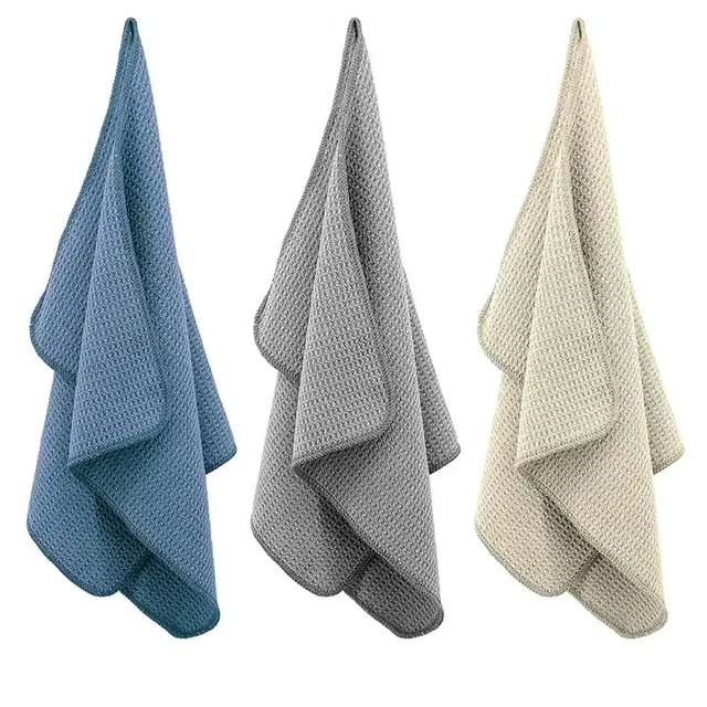 100% Cotton Waffle Kitchen Towels Super Absorbent Kitchen Dish Towel for Brand Promotion Quick Dry Kitchen Towel for Hot Sale...