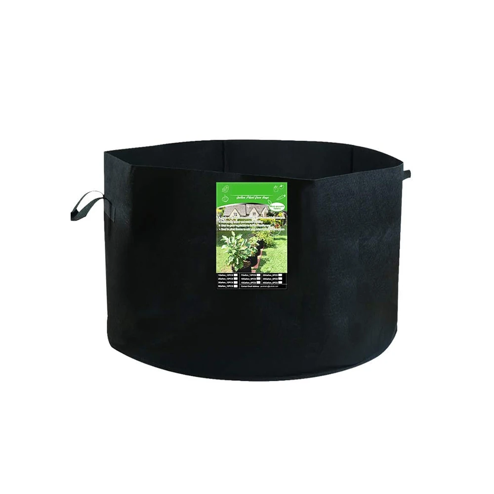 Plant Grow Bag 7 Gallon 6-Pack Heavy Duty Fabric Pots, 300g Thick Nonwoven Fabric Containers Aeration with Nylon Handles