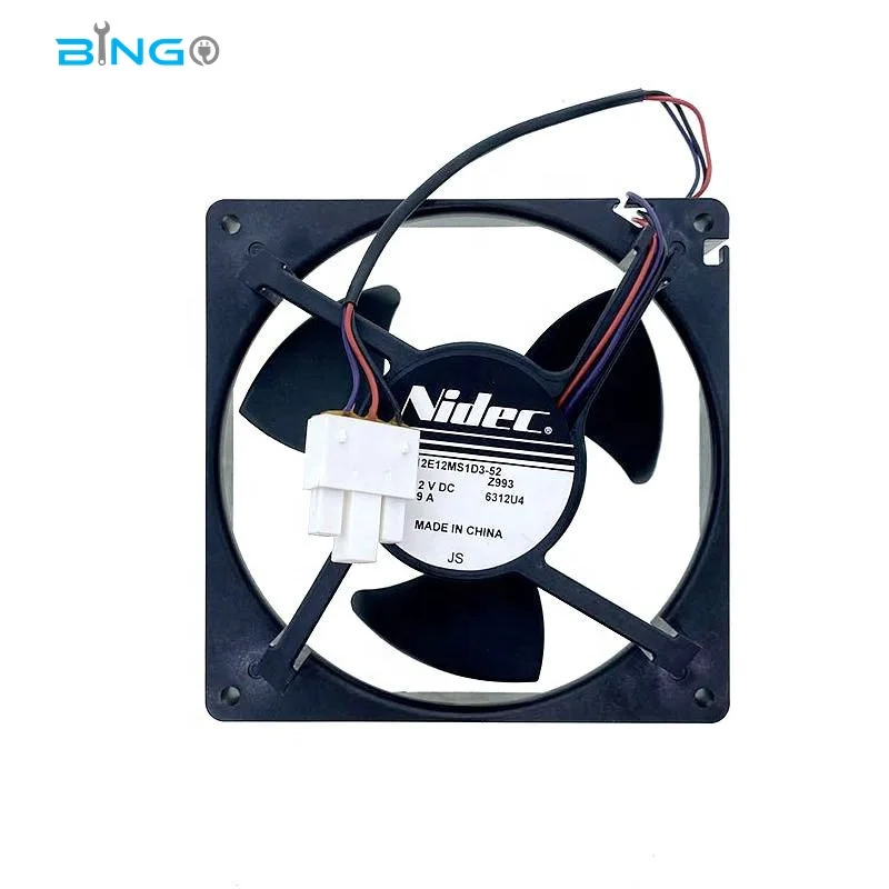 Original Nidec Motor 12v Dc 0.09A Refrigerator Condenser Cooling  Fridge Fan Brushless