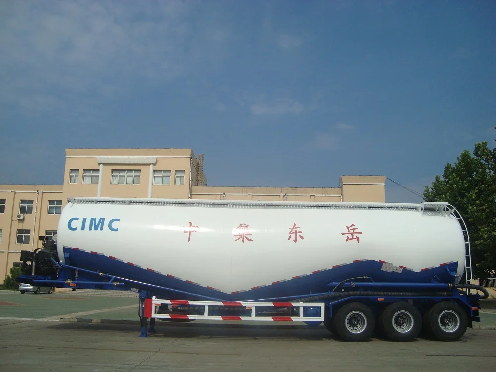  40ton 50ton V тип навального цемента цистерна 3-х осевой Fly с добавкой зольной пыли балкерного силос танкер пневматический полу прицеп для