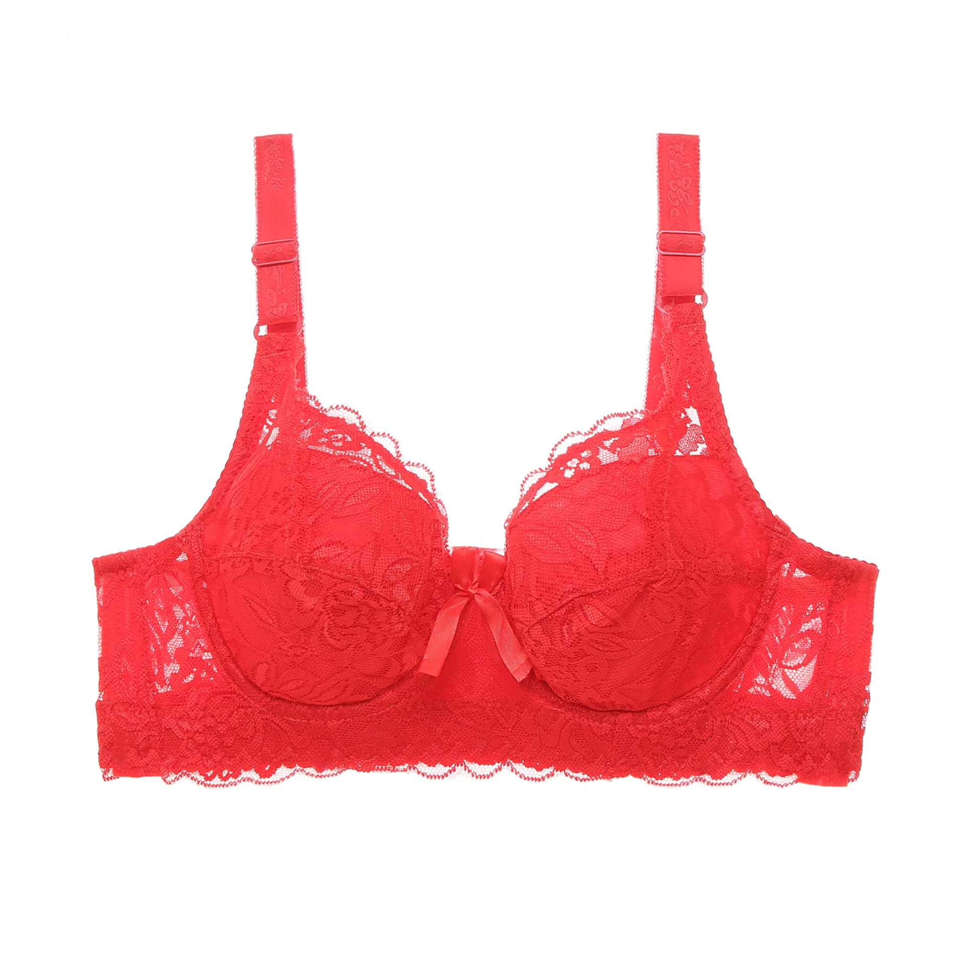 Soutien Gorge Grande Taille Lace Bra Sexy Ultrathin Big Cup Plus Size Underwire Lace Floral Push up Bra for Women
