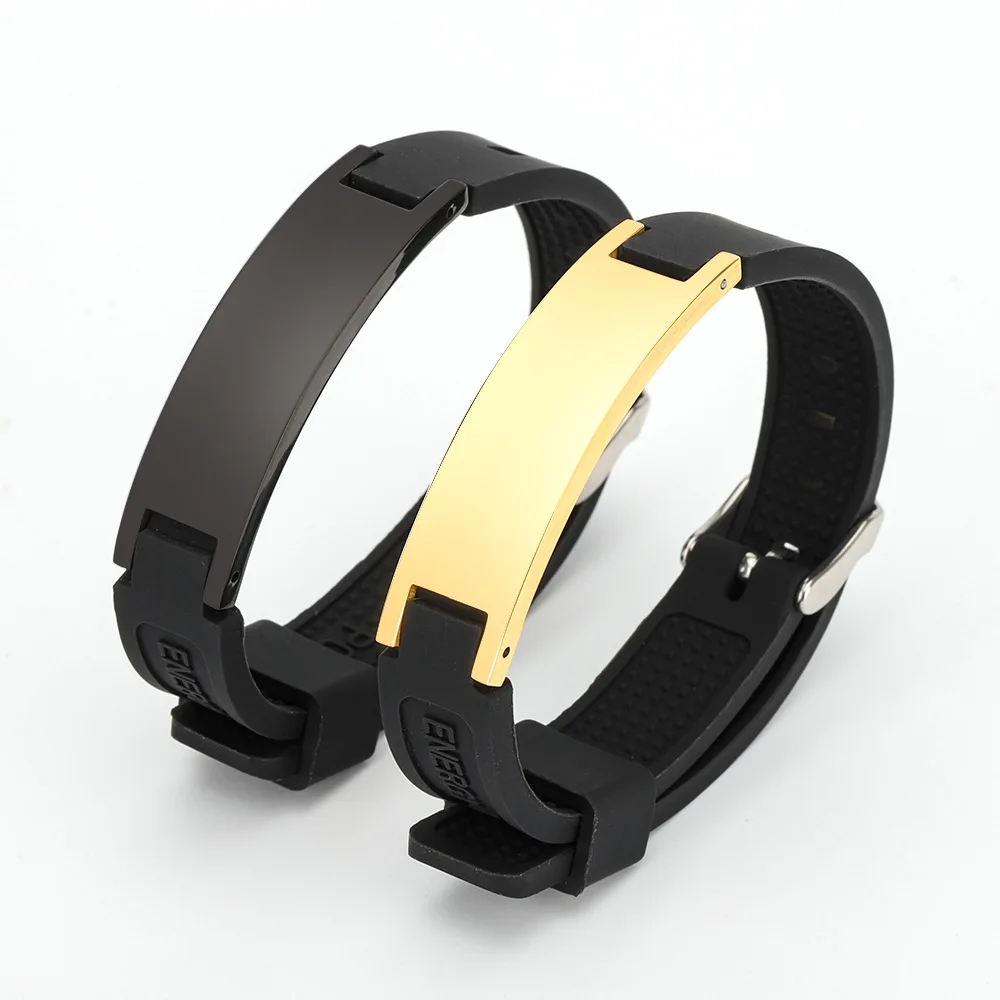 Антистатический браслет магнитный баскетбольный спортивный Pulsera баланс энергии титановый отрицательный ионный силиконовый