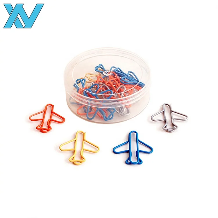 promotional gift custom airplane shape paper clip