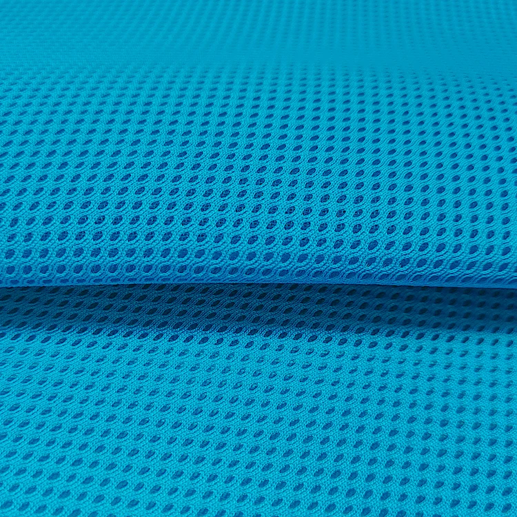 New Style Knit Solid Power Net Mesh Fabric, Wholesale Polyester 3D Spacer Air Foam Mesh Fabric For Sports/