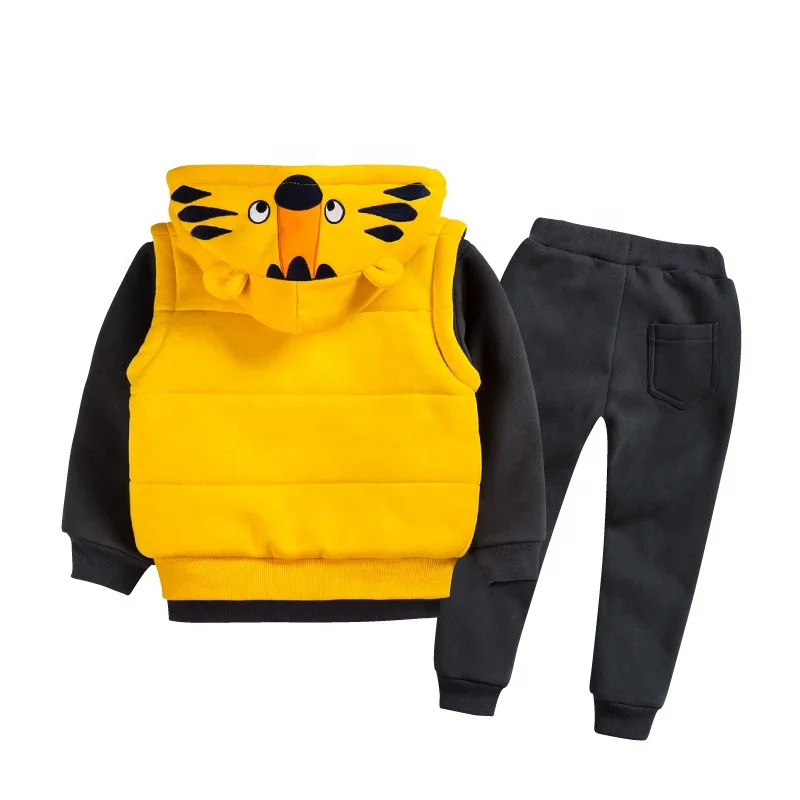 Wholesale Manufacture Children Kids Clothing Girls 3 Pieces Winter Clothes Sets