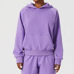 Wholesale Plain Design For Women Men Double Layer Custom Hoodie With No String