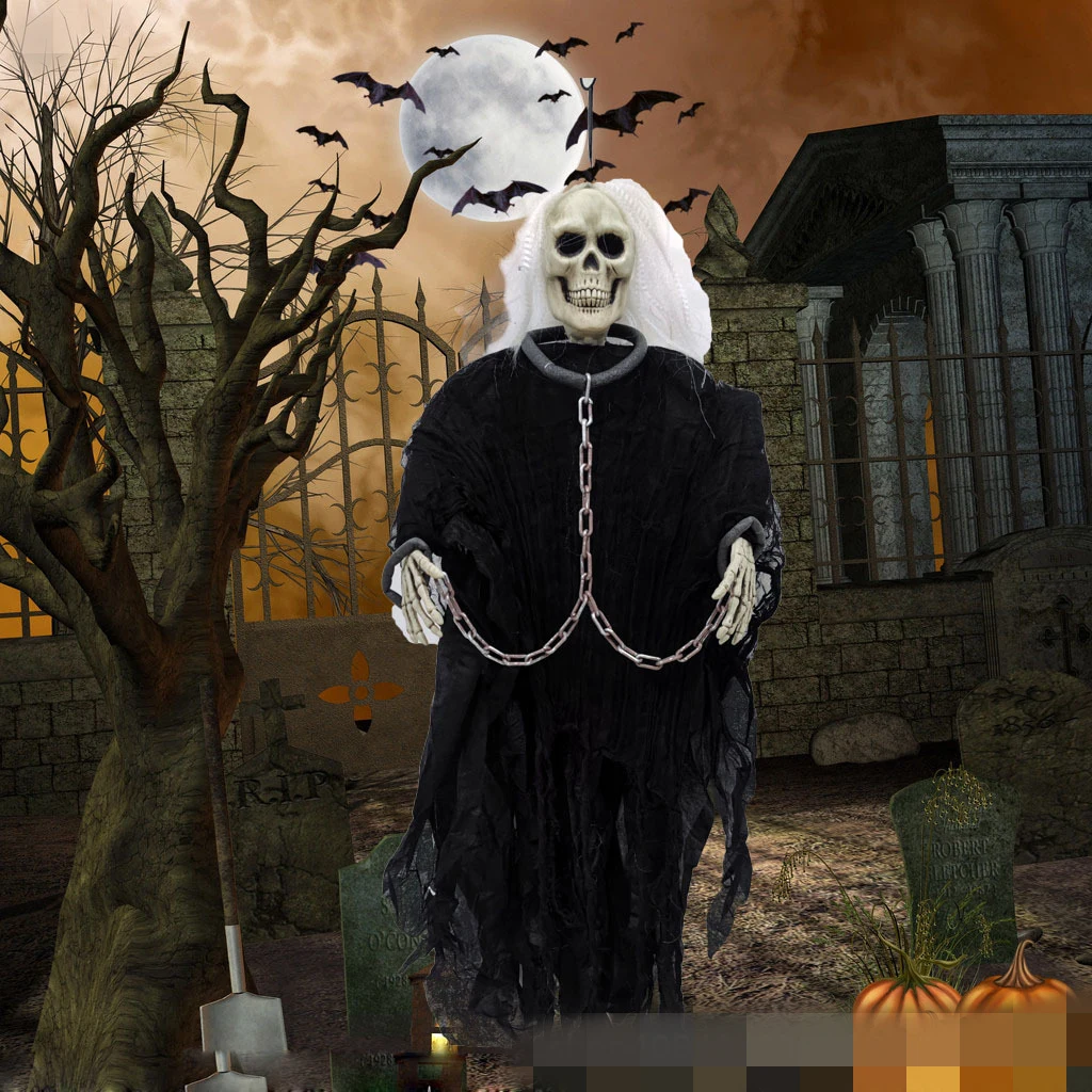 Horror Ghost Set Props for Men Women Cosplay Party Halloween Terrifying atmosphere scene Decoration Room Escape Game