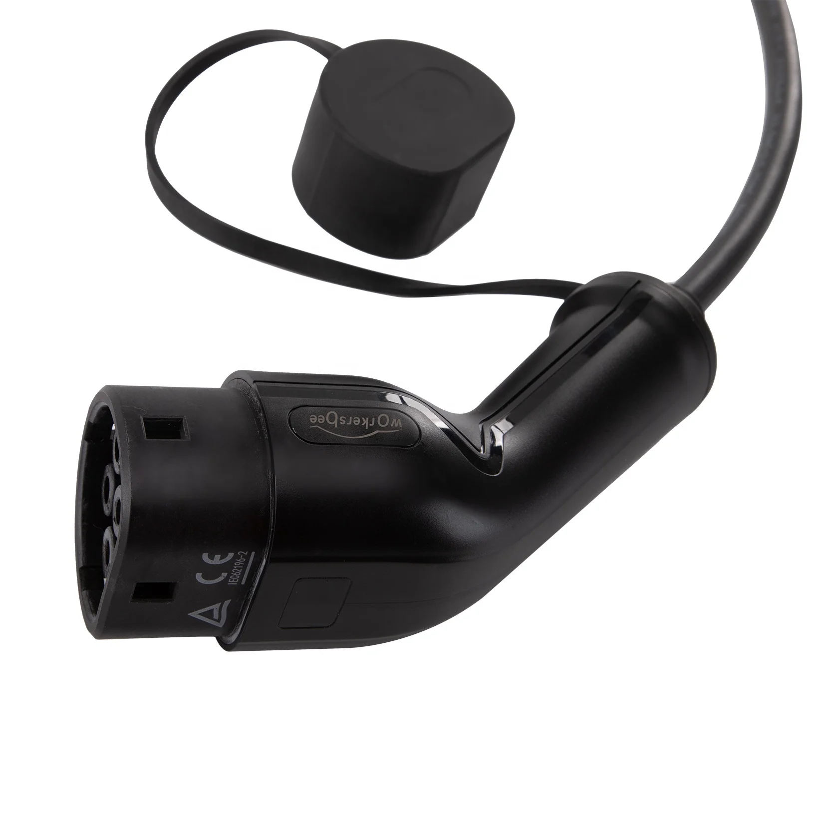 
32A 3Phase 480V 22KW IEC62196 Type 2 New Energy Car Charging Cable Workersbee Type 2 EV charging Cable 