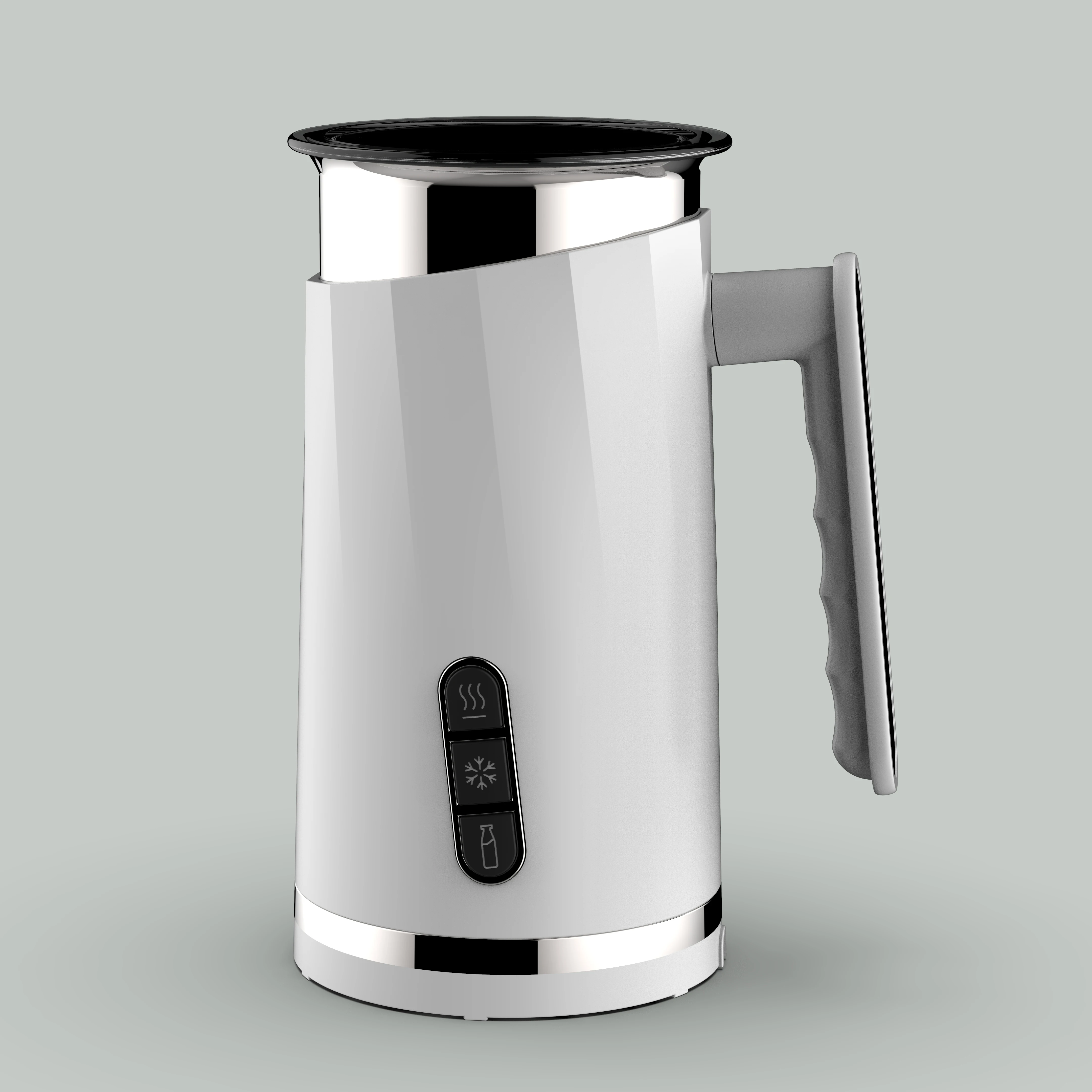 2021 New Design Stainless Steel Automatic Electric Hand Milk Frother Electric Milk Steamer Foam Hand Maker For Coffee Milk Maker