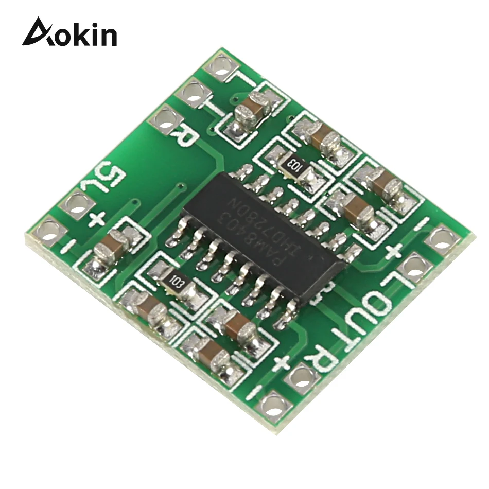 PAM8403 Micro Digital Power Amplifier Board 3Wx2 Imported PAM8403 Chip Sound Quality Micro Digital Power Amplifier Board