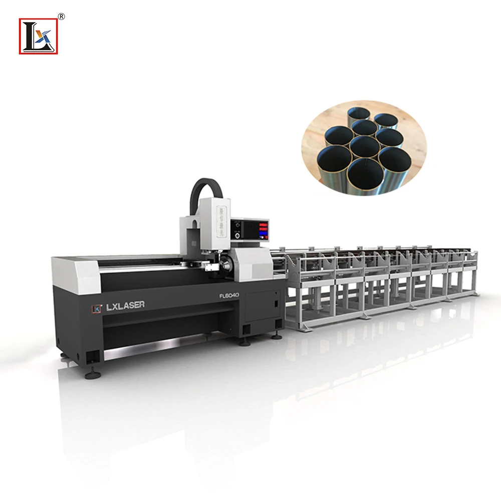 Steel Stainless Aluminum Metal Pipe Tube Chinese Cnc Fiber Laser Cutting Machine Economical