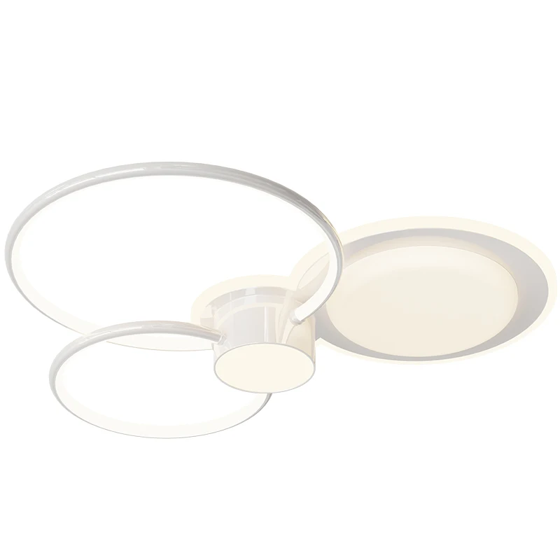 JJC Stepless Dimming Simple Design LED Ceiling Light for Kitchen Living Room Restaurant Tricolor Acrylic Ceiling Lamp