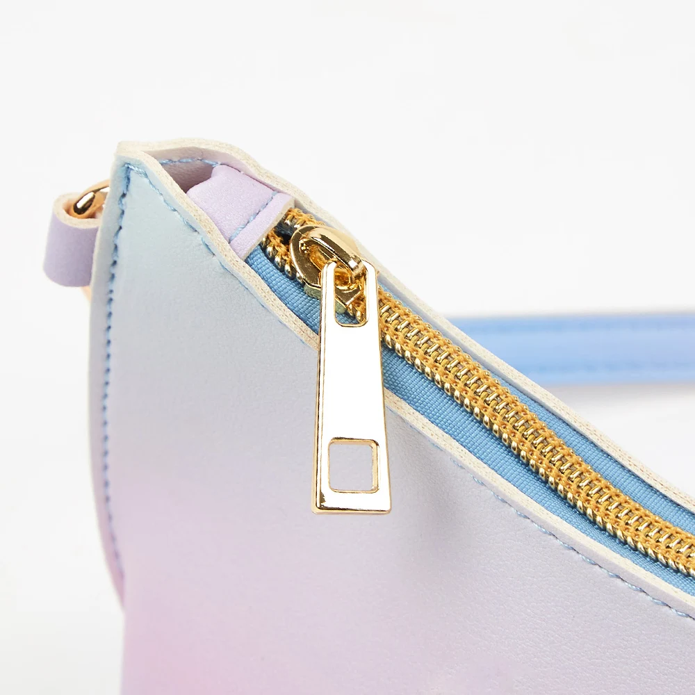 Durable women purse shopping bag waterproof large soft beach shopping holographic bag with custom logo