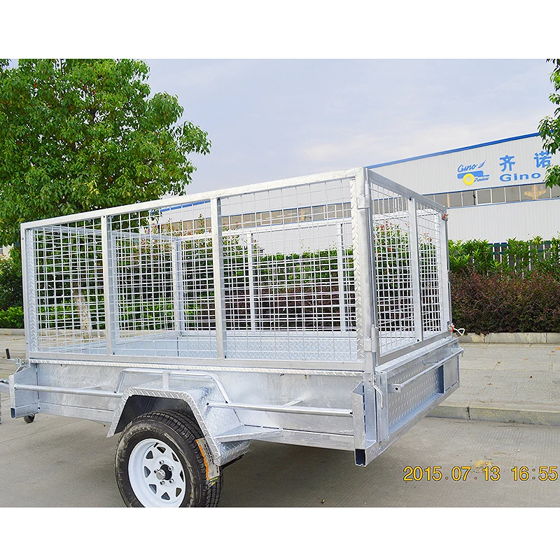 GINO Chinese Imported Horse Floats Trailer Single Axle Fully Welded Trailer