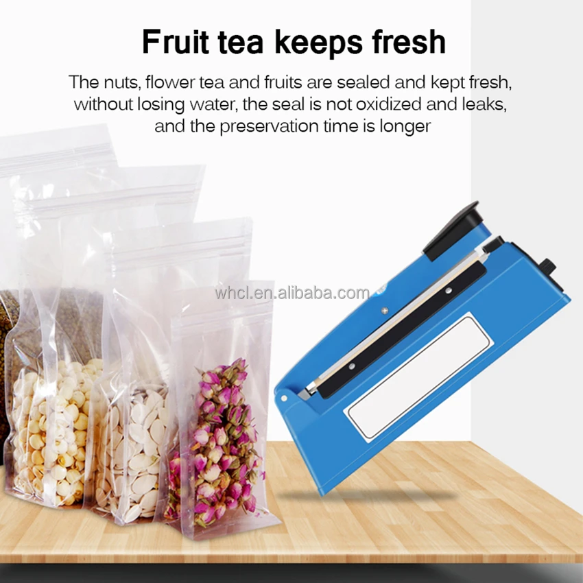 Hand Pressure Manual Kitchen Tool 300mm Impulse Heat Electric Plastic Poly Bag Sealer Sealing Machine
