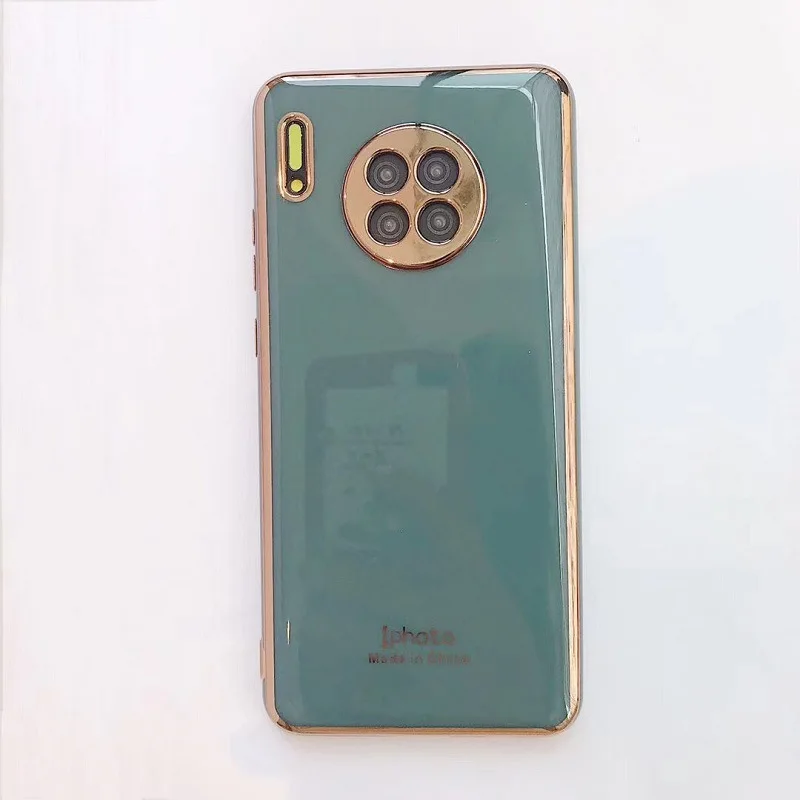 New Soft Gold Plated Electroplated TPU Cell Phone Case for Huawei P20 P30 P40 Mate 20 30 Pro Lite  Nova 3 4 5 6 3i 4E  Case