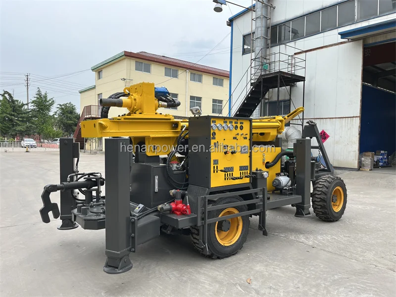 PW260  Hot sale trailer mounted water well drilling rig machine on wheels