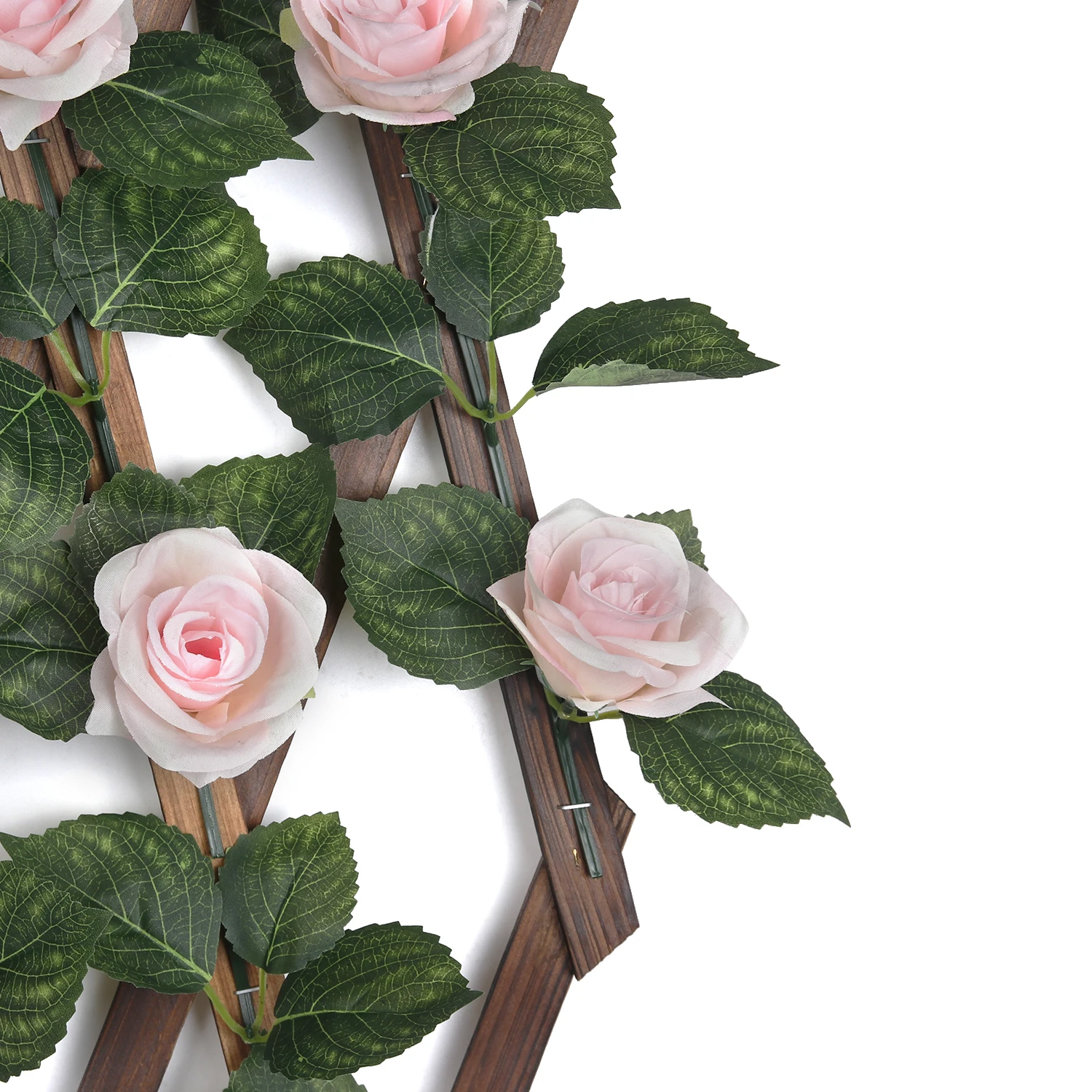 Faux Ivy Fencing Panel Rose Flower Artificial Ivy Privacy Fence Screen for Balcony Outdoor Decorative
