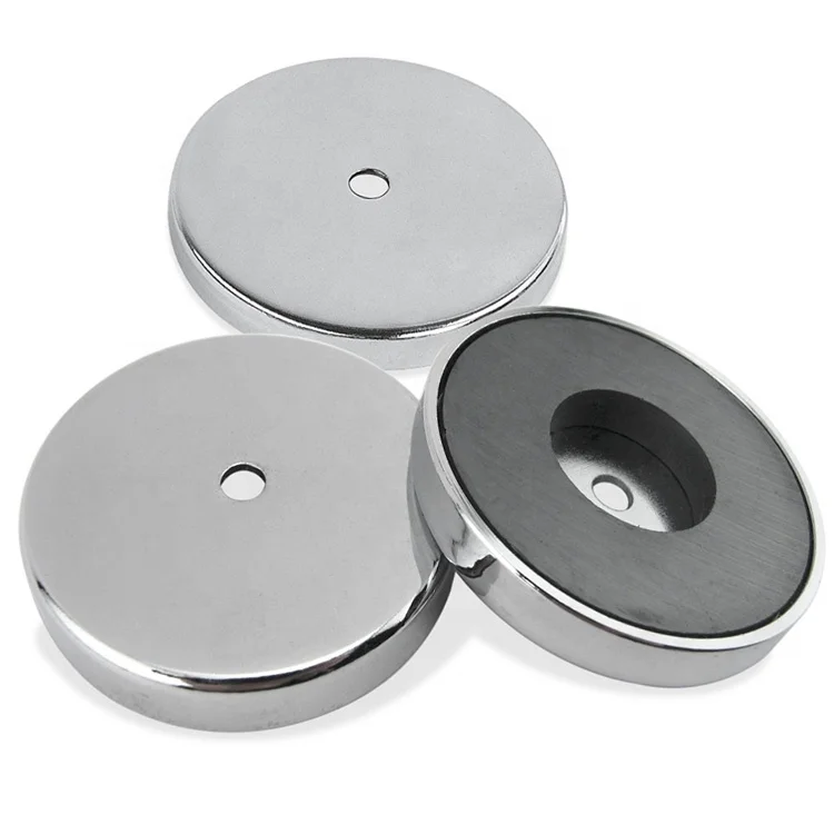 Ferrite pot magnet Through hole D24mm D50mm D63mm D80mm D100mm D126mm Holding magnet