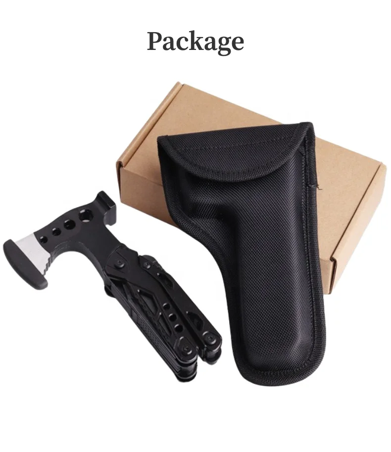 Многофункциональный портативный топор для переноски, охотничий стальной топор для пожара, топор для резки, многофункциональный топор с отверткой