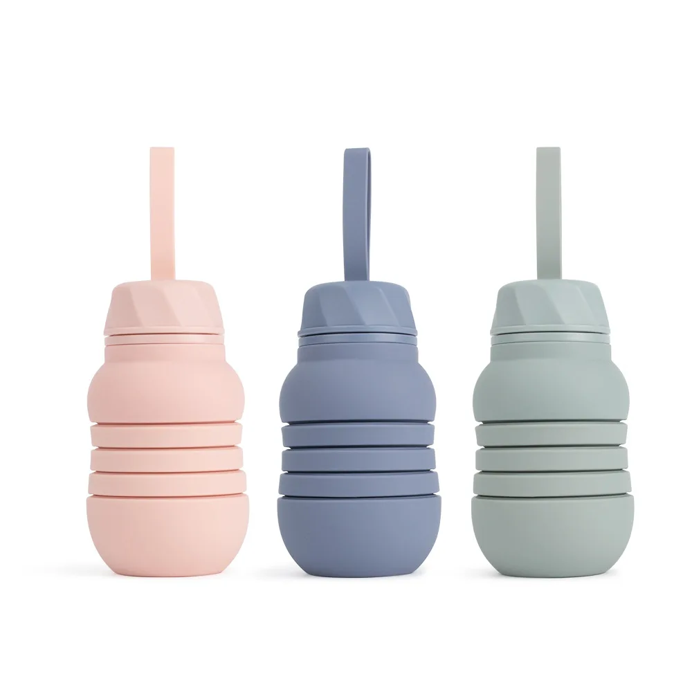 Portable Kettle Outdoor Travel Small Mini Compressed Business Trip Food Silicone Folding Kettle