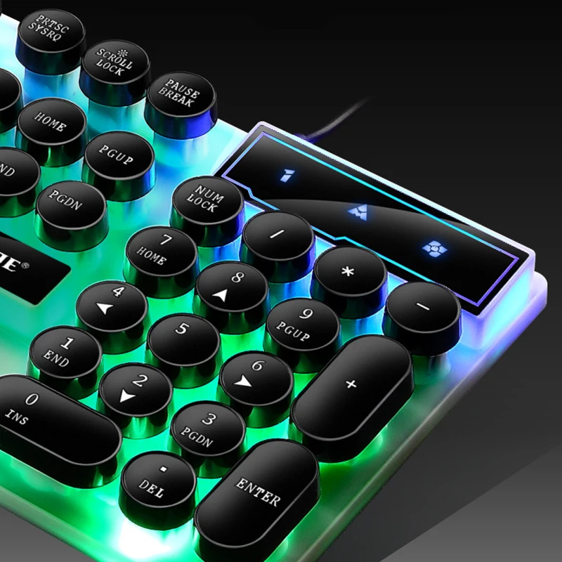 Selead Factory Mechanical Keyboard and Mouse Wired Combo Backlit 104 Key Mechanical Keyboard RGB Mouse