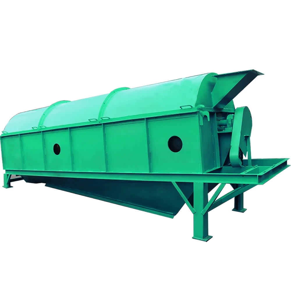 Industrial rotating trommel screen rotary large trommel screen shaftless for sale